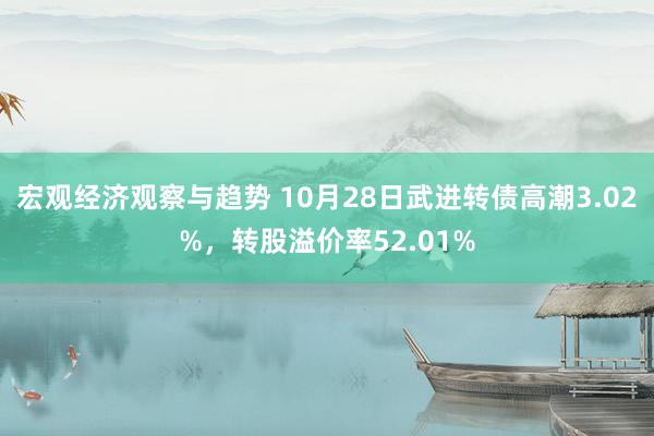 宏观经济观察与趋势 10月28日武进转债高潮3.02%，转股溢价率52.01%