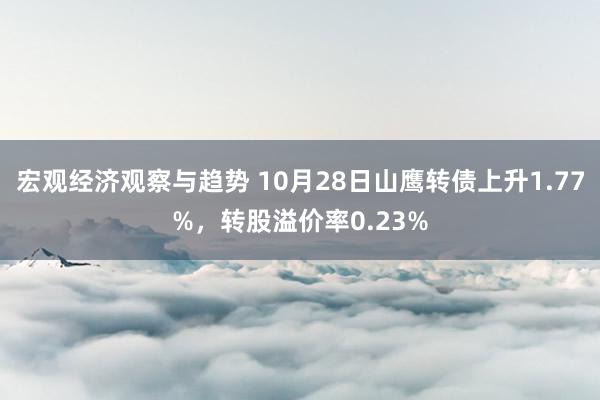 宏观经济观察与趋势 10月28日山鹰转债上升1.77%，转股溢价率0.23%