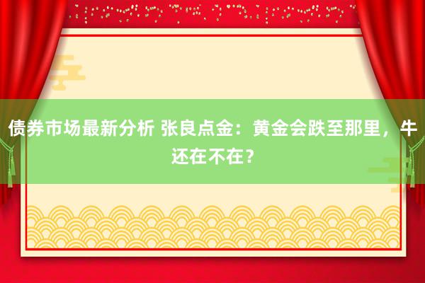 债券市场最新分析 张良点金：黄金会跌至那里，牛还在不在？