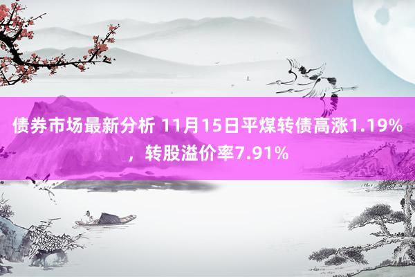 债券市场最新分析 11月15日平煤转债高涨1.19%，转股溢价率7.91%