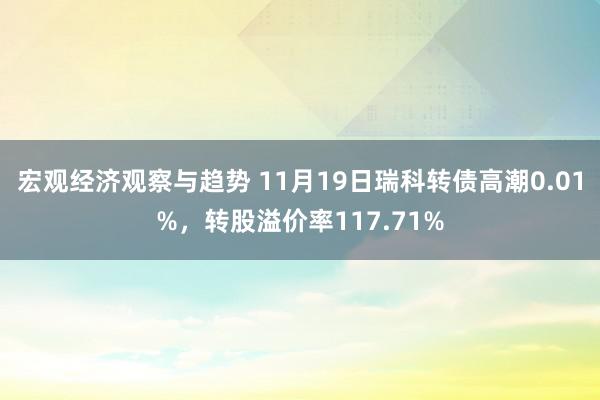 宏观经济观察与趋势 11月19日瑞科转债高潮0.01%，转股溢价率117.71%