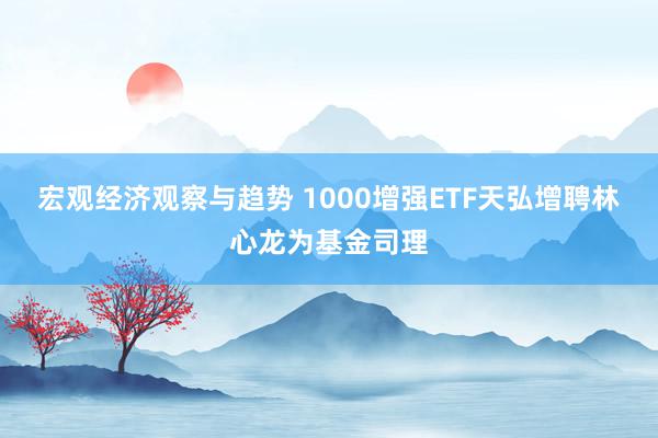 宏观经济观察与趋势 1000增强ETF天弘增聘林心龙为基金司理