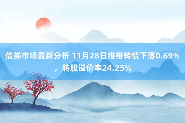 债券市场最新分析 11月28日维格转债下落0.69%，转股溢价率24.25%