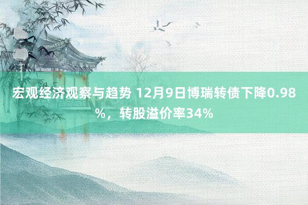 宏观经济观察与趋势 12月9日博瑞转债下降0.98%，转股溢价率34%