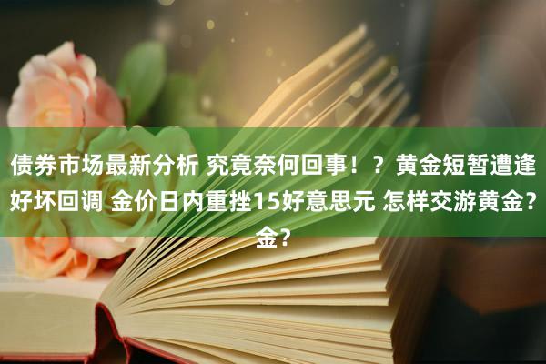 债券市场最新分析 究竟奈何回事！？黄金短暂遭逢好坏回调 金价日内重挫15好意思元 怎样交游黄金？