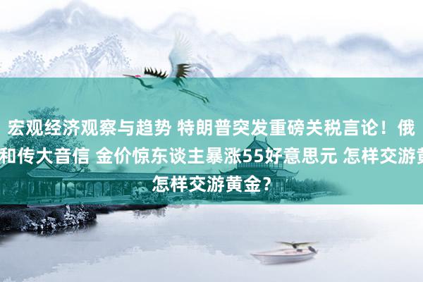 宏观经济观察与趋势 特朗普突发重磅关税言论！俄乌媾和传大音信 金价惊东谈主暴涨55好意思元 怎样交游黄金？